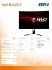 Monitor Optix MAG322CR 31.5 cala Curve/LED/FHD/Non-T/Czarny